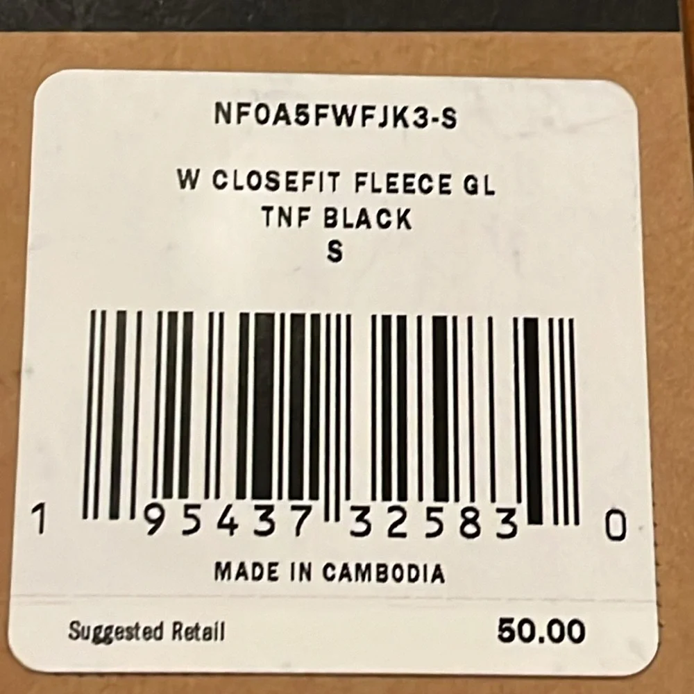 The North Face WindWall CloseFit Fleece Gloves black new Women’s Size Small
